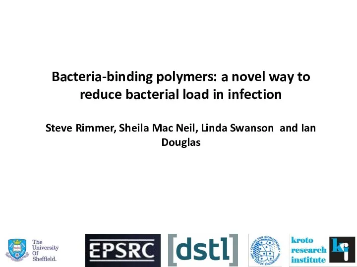 Bacteria-binding polymers: a novel way to reduce bacterial load in infection